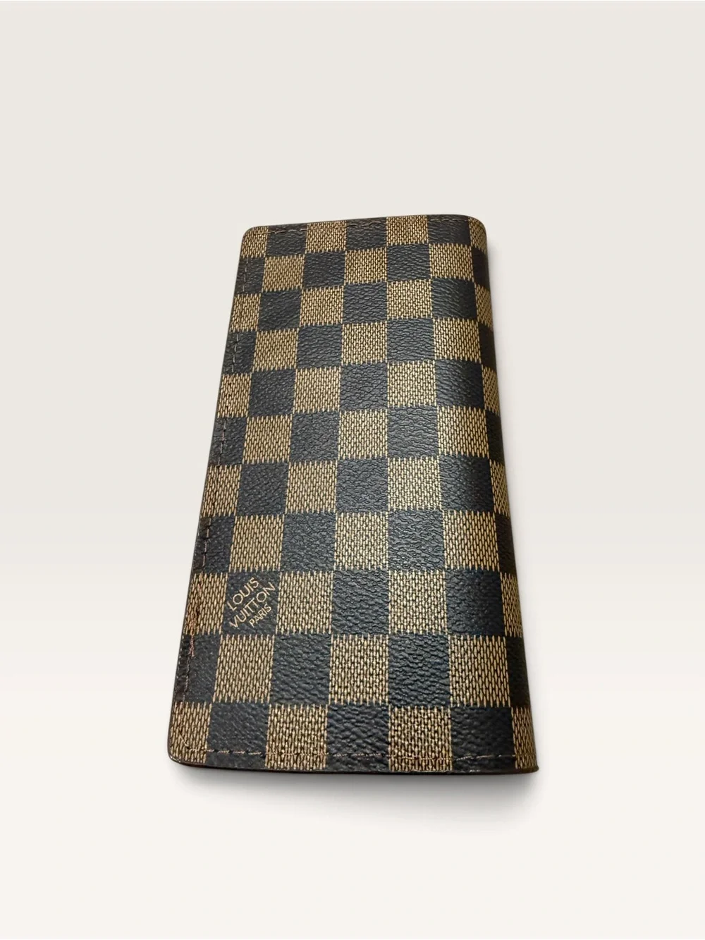NWOT Source Unknown Brown Checkered Long Bifold Wallet
